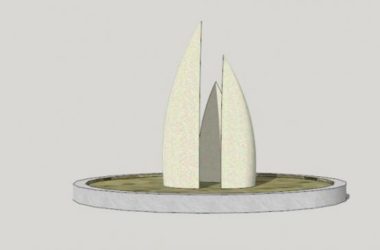 Sketchup素材模型|景观雕塑小品模型素材组件,现代风格-BIM建筑网