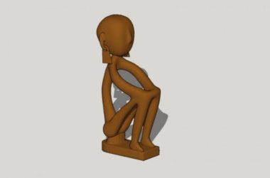 Sketchup素材模型|景观雕塑小品模型素材组件,现代风格-BIM建筑网