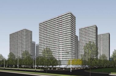 Sketchup住宅模型|高层公寓住宅,底层商业,现代风格,居住建筑-BIM建筑网