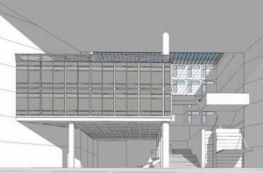 Sketchup文化模型|多层元智大学图书馆资讯大楼,现代风格,教育建筑-BIM建筑网
