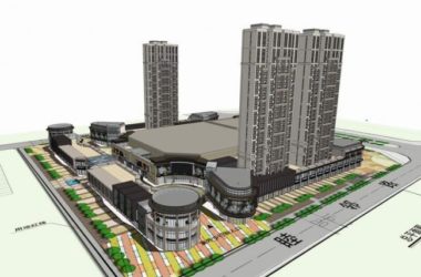 Sketchup综合体模型|高层住宅,底层商业,综合体,新古典风格-BIM建筑网