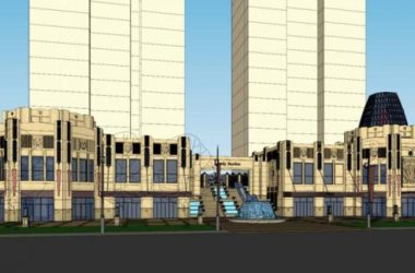 Sketchup商业模型|沿街商业，商业裙房，入口大门，新古典风格-BIM建筑网