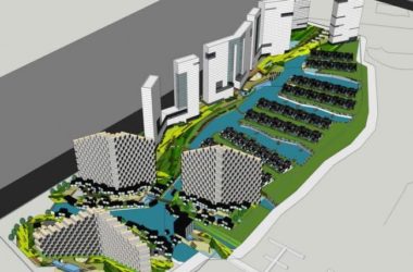 Sketchup酒店模型|南昌瑶湖度假酒店,高层酒店,现代风格-BIM建筑网