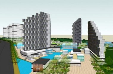 Sketchup酒店模型|高层度假酒店,现代风格-BIM建筑网