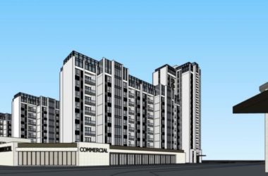 Sketchup住宅模型|高层住宅，居住建筑，底层商业，现代风格-BIM建筑网