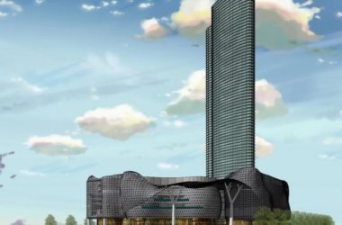 Sketchup综合体模型|新加坡ION超高层综合体,超高层办公,酒店,现代风格-BIM建筑网