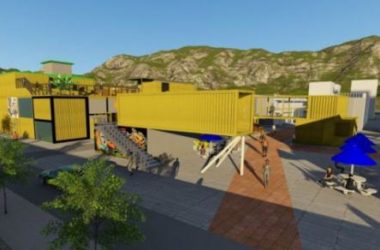 Sketchup商业模型|多层商业建筑，集装箱，现代风格-BIM建筑网