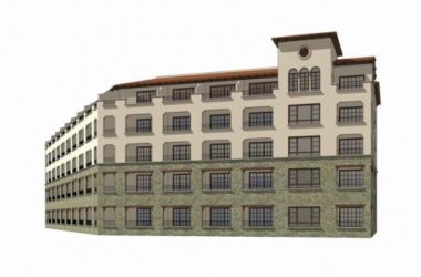 Sketchup酒店模型|多层公寓酒店,西班牙风格,古典风格-BIM建筑网