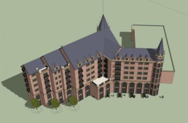 Sketchup住宅模型|多层住宅，居住建筑，英伦古典风格-BIM建筑网