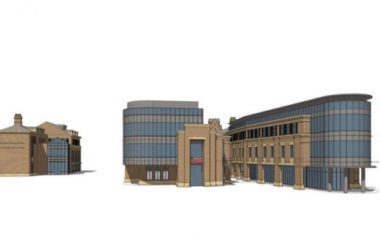 Sketchup商业模型|多层商业街，欧式古典风格-BIM建筑网