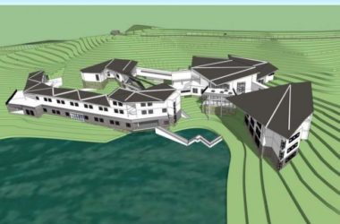 Sketchup酒店模型|多层山地酒店,中式风格-BIM建筑网
