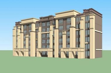 Sketchup住宅模型|多层住宅洋房,新古典风格,海派风格,居住建筑-BIM建筑网