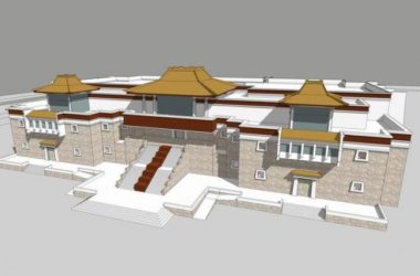 Sketchup文化模型|多层博物馆,藏式风格,文化建筑-BIM建筑网