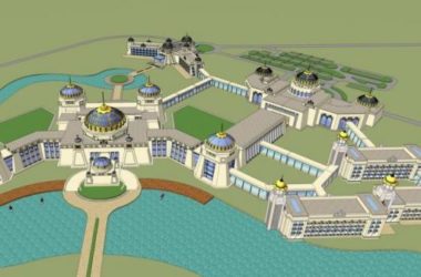 Sketchup酒店模型|多层酒店,蒙古民族风,古典风格-BIM建筑网