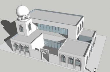 Sketchup文化模型|多层回族礼堂,清真寺,古典风格,宗教建筑-BIM建筑网