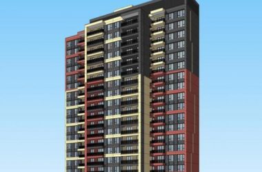 Sketchup住宅模型|现代风格,高层住宅,居住建筑-BIM建筑网