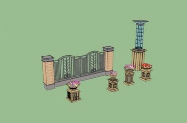 Sketchup素材模型|欧式组件素材,古典风格-BIM建筑网