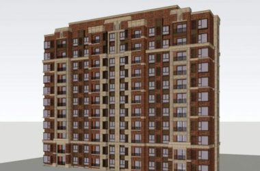 Sketchup住宅模型|小高层住宅,新古典风格,红砖,居住建筑-BIM建筑网