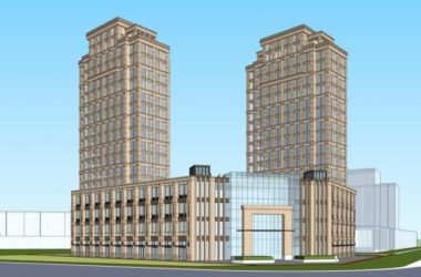 Sketchup住宅模型|高层住宅商住楼,新古典风格,底层商业,居住建筑-BIM建筑网