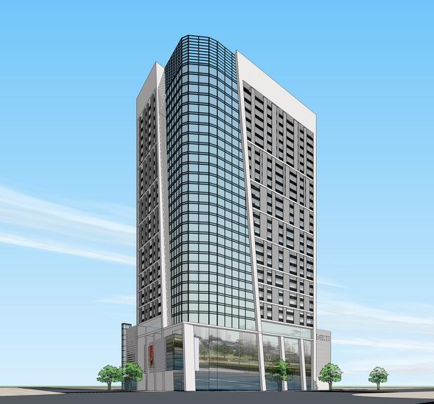 Sketchup办公模型|高层办公楼,现代风格 Sketchup办公模型|高层办公楼,现代风格