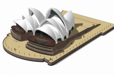 Sketchup文化模型|约恩乌松悉尼歌剧院,多层剧院,文化建筑,现代风格-BIM建筑网