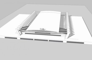 Sketchup车站路桥|多层高铁站,车站,现代风格,交通建筑-BIM建筑网