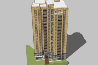 Sketchup住宅模型|居住建筑，高层住宅，新古典风格-BIM建筑网