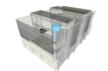 Sketchup住宅模型|坂茂的住宅，多层住宅，现代风格，居住建筑-BIM建筑网