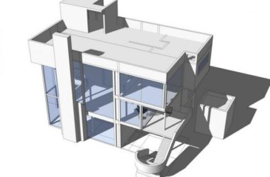 Sketchup住宅模型|多层住宅，史密斯住宅，居住建筑，现代风格-BIM建筑网