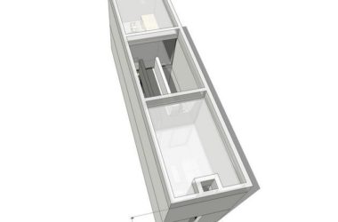 Sketchup住宅模型|住吉的长屋，多层住宅，居住建筑，现代风格-BIM建筑网