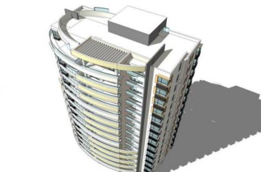 Sketchup住宅模型|高层住宅，居住建筑，现代风格-BIM建筑网