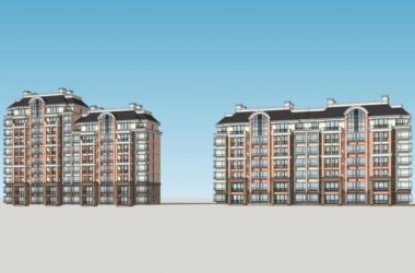 Sketchup住宅模型|多层住宅，居住建筑，法式风格，新古典风格-BIM建筑网