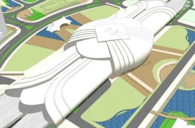 Sketchup车站路桥|多层高铁站车站,交通建筑,现代风格-BIM建筑网