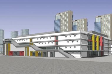 Sketchup综合体模型|多层购物中心,商业建筑,现代风格-BIM建筑网