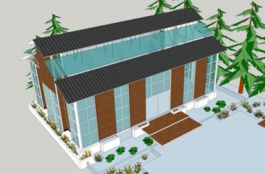 Sketchup小品模型|植物阳光房,现代风格-BIM建筑网