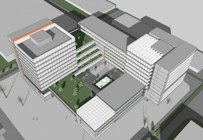 Sketchup办公模型|多层办公楼,现代风格 Sketchup办公模型|多层办公楼,现代风格