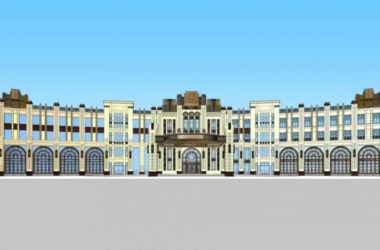Sketchup酒店模型|多层酒店,欧式风格,古典风格-BIM建筑网
