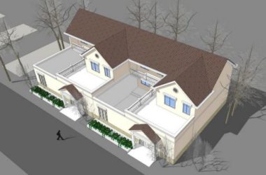 Sketchup住宅模型|多层住宅,农村自建房,居住建筑,西班牙风格,古典风格-BIM建筑网