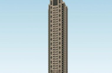 Sketchup住宅模型|超高层住宅,居住建筑,新古典风格-BIM建筑网