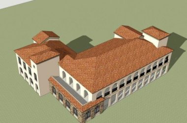 Sketchup商业模型|多层会所，商业建筑，西班牙风格，古典风格-BIM建筑网