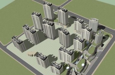 Sketchup商业模型|多层分散式商业街，简欧风格，现代风格-BIM建筑网