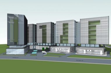 Sketchup办公模型|高层产业园办公楼,现代风格-BIM建筑网