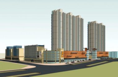 Sketchup住宅模型|高层住宅,底层商业,商业裙房,现代风格-BIM建筑网