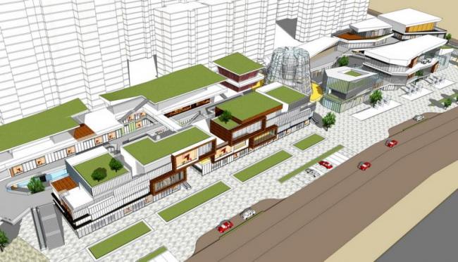 Sketchup住宅模型|多层商业街,现代风格 Sketchup住宅模型|多层商业街,现代风格