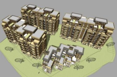 Sketchup住宅模型|多层住宅,居住建筑,新古典风格-BIM建筑网