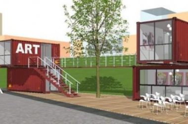 Sketchup商业模型|多层集装箱住宅，商业，现代风格-BIM建筑网