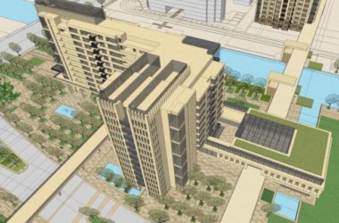 Sketchup住宅模型|高层住宅,底层商业,简欧风情商业街-BIM建筑网