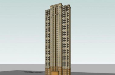 Sketchup住宅模型|高层住宅,新古典风格,居住建筑-BIM建筑网