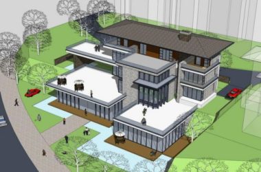 Sketchup商业模型|多层商业楼，现代风格-BIM建筑网