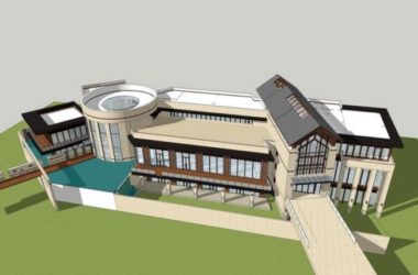 Sketchup商业模型|多层商业会所，现代风格-BIM建筑网